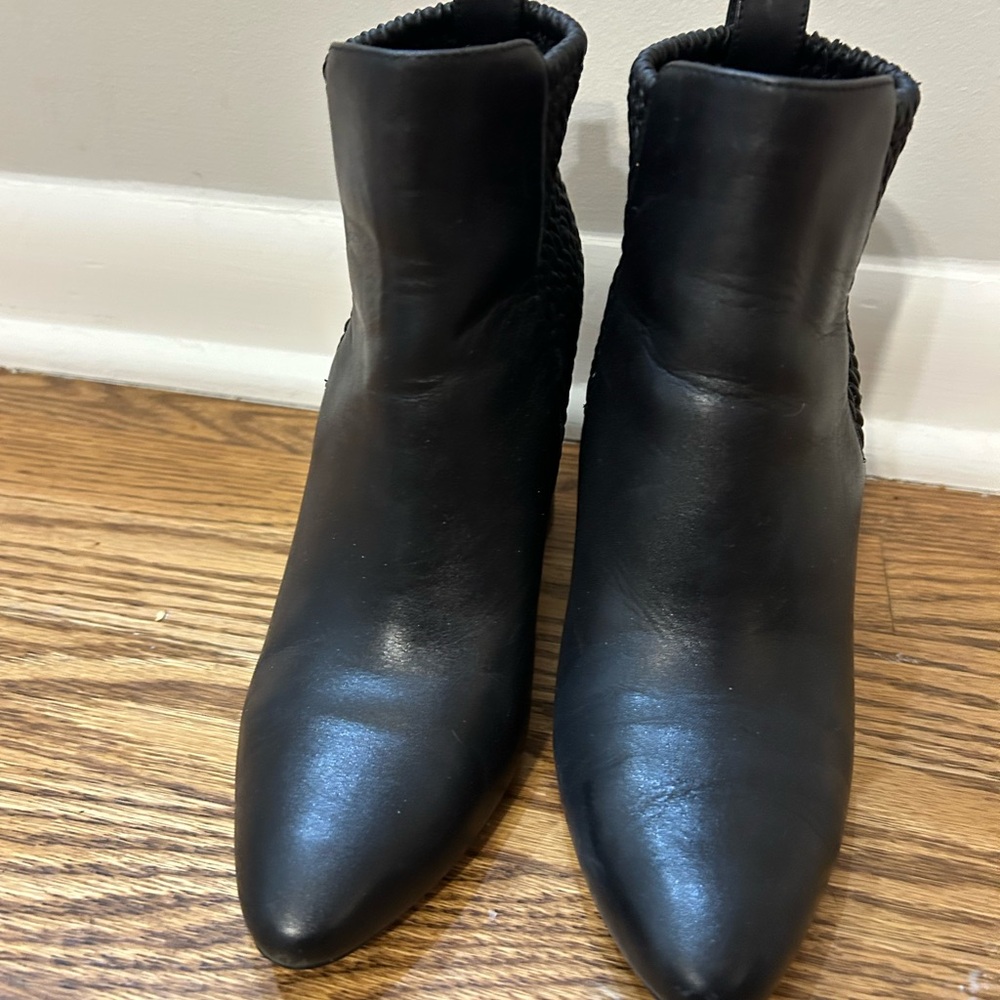 Cole Haan Sleek Black Ankle Booties